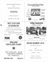 Ray Haabala Construction, Crossroads General Store, Collins Construction, Midland Fertilizer Plant, Nelson Creamery, Douglas County 1981